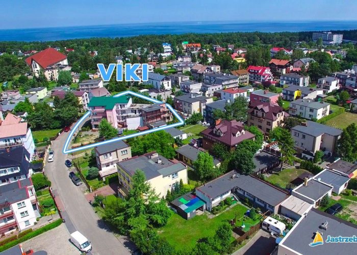 Pokoje Viki widok z lotu ptaka